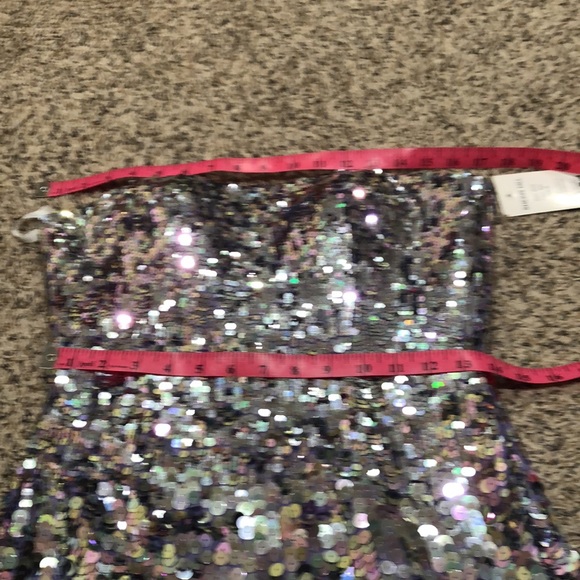 NWT-Sherri Hill Dress Size 8 Lilac Pastel Purple Sequin Mini Style 8433 - Picture 10 of 11